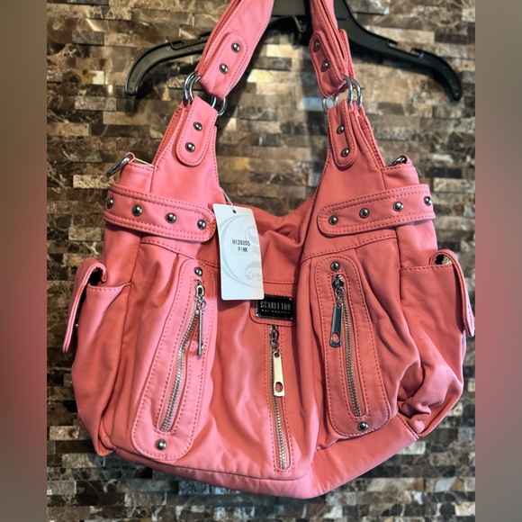 Handbags - Pink Satchel Shoulder Faux Leather Bag